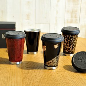 越前漆器のタンブラー「URUSHI MOBILE TUMBLER」