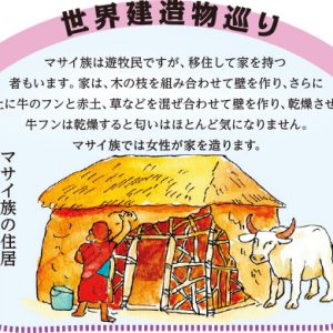 世界建造物巡り ケニア マサイ族の住居