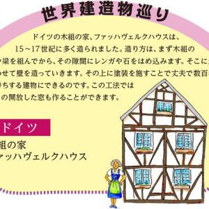 世界建造物巡り ドイツ 木製の家 ファッハヴェルクハウス